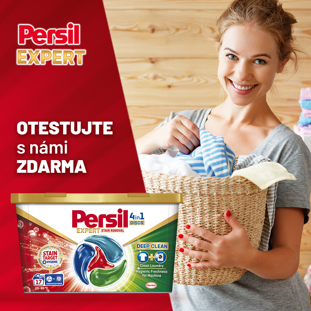 Testování pracích kapslí Persil Discs 4v1